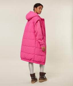 20-576-2204 10Days Stepweste Long padded Vest flamingo pink